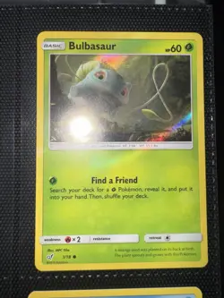 Pokemon TCG Bulbasaur Detective Pikachu Holo Card 1/18 Pokemon Card - Image 2