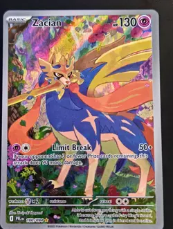 NM Zacian 100/094 Phantasmal Flames Illustration Rare Pokemon Card - Image 1