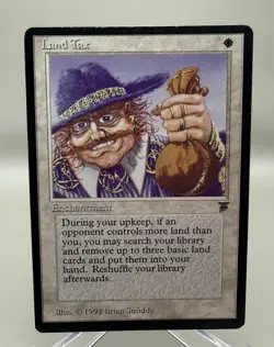 Land Tax Legends Vintage MTG Magic The Gathering Card LP - Image 1