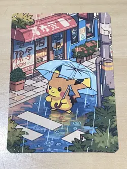 Anime ART STYLE Pikachu Fan Full Art Pokemon Custom Card/perfect bookmark - Image 1