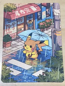 Anime ART STYLE Pikachu Fan Full Art Pokemon Custom Card/perfect bookmark - Image 3