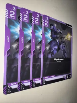 Gundam Card Game ST05-006 Hyakuren X4 Playset TCG CCG English - Image 2