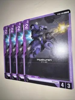Gundam Card Game ST05-006 Hyakuren X4 Playset TCG CCG English - Image 3