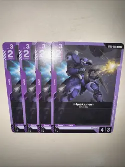 Gundam Card Game ST05-006 Hyakuren X4 Playset TCG CCG English - Image 5