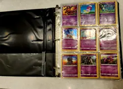 Pokemon TCG Binder Lot of 27+ pages of cards. - Image 1