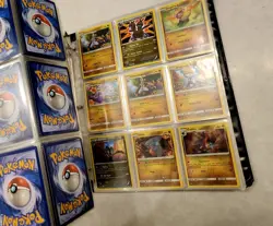 Pokemon TCG Binder Lot of 27+ pages of cards. - Image 2