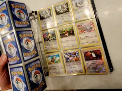 Pokemon TCG Binder Lot of 27+ pages of cards. - Image 3