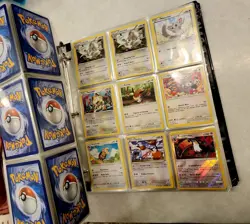Pokemon TCG Binder Lot of 27+ pages of cards. - Image 4