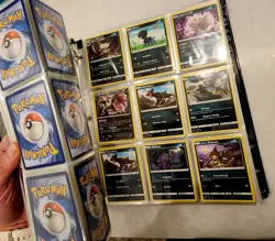 Pokemon TCG Binder Lot of 27+ pages of cards. - Image 5