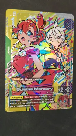 Gundam Card Game GD04-085 R+ Suletta Mercury Alt Art Foil TCG English - Image 1