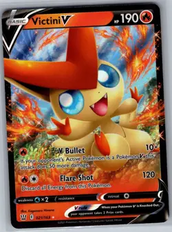Victini V 021/163 SWSH05: Battle Styles - Pokemon Card - NM - Image 1