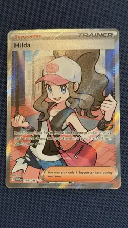Pokemon TCG Trainer Hilda Ultra Rare Card #164/086 White Flare Near Mint - Image 1