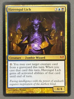 MTG - 1x Havengul Lich - Dark Ascension - NM - Mythic - Magic The Gathering - Image 2