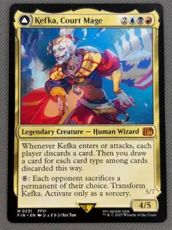 Kefka, Court Mage NM Final Fantasy MTG Magic the Gathering Gold English Card - Image 2