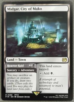 Midgar, City of Mako Reactor Raid - Final Fantasy *NM* Near Mint MTG - Image 1