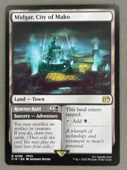 Midgar, City of Mako Reactor Raid - Final Fantasy *NM* Near Mint MTG - Image 2