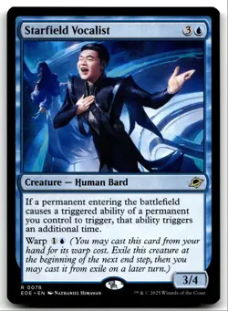 #78 Starfield Vocalist NM 2025 MTG Edge of Eternities R - Image 1