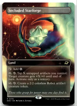 #316 Secluded Straforge NM Borderless 2025 MTG Edge of Eternities R - Image 1