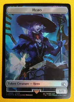 Hero 0006 Robot Warrior 0012 Double-Sided Final Fantasy FIN MTG Magic Card NM - Image 1