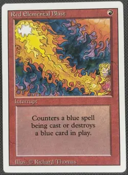 Red Elemental Blast LP Revised Edition 1994 Core/Common #171 - Image 1