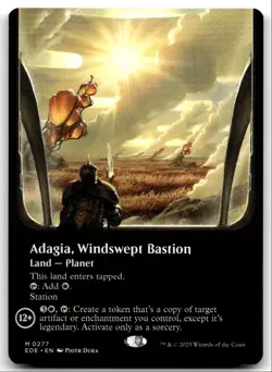#277 Adagia, Windswept Bastion NM Borderless 2025 MTG Edge of Eternities M - Image 1