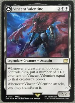 Magic MTG Final Fantasy - Vincent Valentine - FIN R 0125 MINT - Image 1