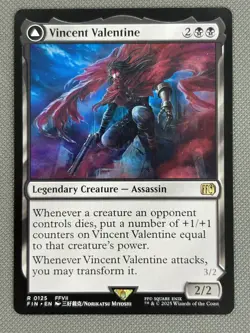 Magic MTG Final Fantasy - Vincent Valentine - FIN R 0125 MINT - Image 2