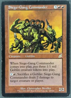 Magic The Gathering MTG SIEGE-GANG COMMANDER Scourge LP Lightly Played - Image 1