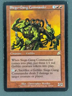 Magic The Gathering MTG SIEGE-GANG COMMANDER Scourge LP Lightly Played - Image 2