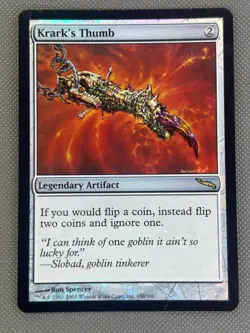Krark's Thumb foil Mirrodin MTG MAGIC THE GATHERING - Image 2