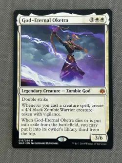 MTG War Of The Spark God-Eternal Oketra x1 Mythic Legendary Creature NM/M - Image 1