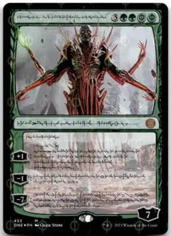 Nissa, Ascended Animist (Phyrexian) (Step-and-Compleat Foil) NM Foil M Phyrexia: - Image 1
