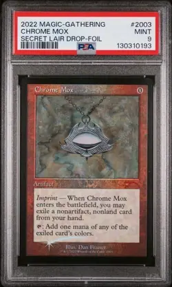 2022 MTG SECRET LAIR DROP FOIL #2003 CHROME MOX PSA 9 - Image 1