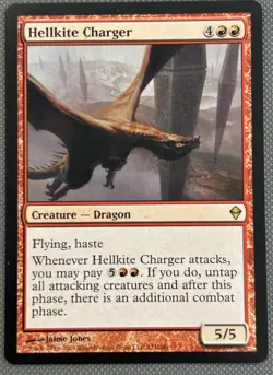 Magic The Gathering MTG HELLKITE CHARGER Zendikar NM Near Mint - Image 1