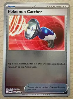 Pokemon TCG Pokemon Catcher 082/088 Perfect Order Reverse Holo Trainer Card - Image 1