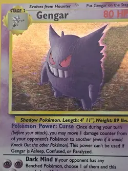 Pokemon TCG Gengar Fossil Holo Card 5/62 Unlimited Rare Vintage WOTC Mp-Lp - Image 3