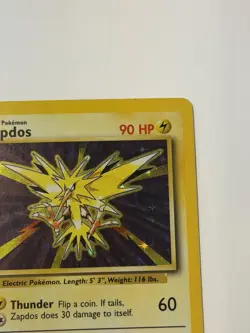 Pokemon TCG Zapdos Holo Rare Base Set 16/102 WOTC Vintage 1999 - Image 3