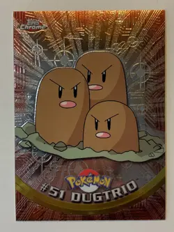 2000 Topps Chrome Pokemon Series 1 #51 Dugtrio (E) FREE COMBINED SHIPPING - Image 1