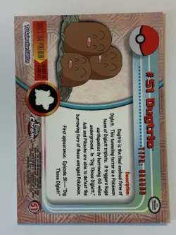 2000 Topps Chrome Pokemon Series 1 #51 Dugtrio (E) FREE COMBINED SHIPPING - Image 2