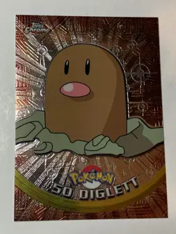 2000 Topps Chrome Pokemon Series 1 #50 Diglett (A) FREE COMBINED SHIPPING - Image 1