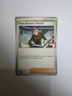 Team Rocket's Petrel 176/182 Pokemon Prize Pack Play Stamp Series 8 Non Holo - Image 1