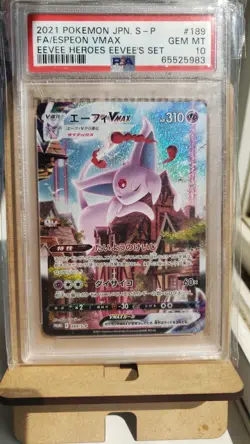 Espeon VMAX 189/S-P Eevee Heroes Promo Alt Japanese PSA 10 - Image 1
