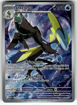 Inteleon - 142/132 ME01: Mega Evolution NM Pokemon Card TCG - Image 1