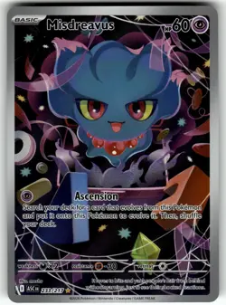 Misdreavus 233/217 Illustration Rare ME: Ascended Heroes Pokemon Near Mint - Image 1