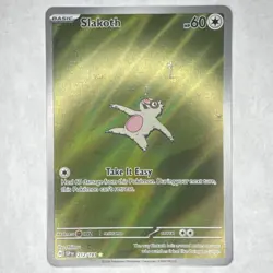 Pokemon Slakoth Illustration Rare Holo Sv08 Surging Sparks 212/191 (Mint) - Image 1