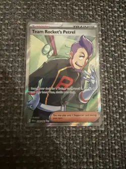 Pokemon TCG Team Rocket’s Petrel Full Art Trainer Destined Rivals 226/182 - Image 1