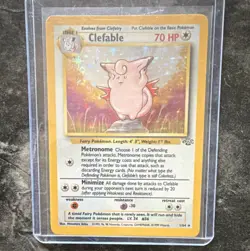 Pokemon Clefable 01/64 Jungle Holo Rare Stage 1 70 HP Unlimited 1999 - Image 2