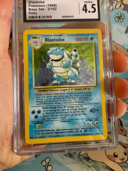 Blastoise Pokemon Base Set Holo 1999 Wizards of The Coast (WOTC) 2/102 CGC 4.5 - Image 5