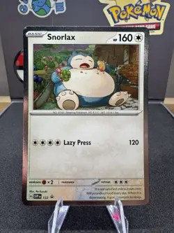 Pokemon Snorlax Scarlet & Violet Promo Cosmos Holo 122 NM - Image 1