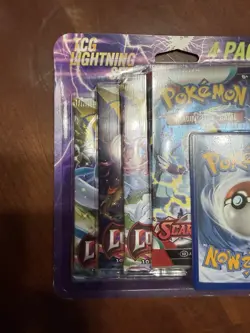 Pokemon TCG Lightning Set. 3- Lost Origin And 1- Scarlett&Violet Booster Packs. - Image 2